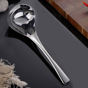 Cuchara de sopa de acero inoxidable con mango pequeño, pieza decorativa para mesa de boda, excelente calidad, 2 piezas. - Product Image 6