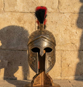 Casco Corintio Griego Real, Hecho a Mano en Acero, para Disfraz de Guerrero Histórico, Cosplay, Teatro, Exhibición, Decoración - Product Image 3