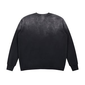 Sudadera personalizada para hombre 100% algodón con cuello redondo, sudadera extragrande de alta calidad con lavado ácido para el invierno - Product Image 6