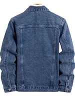 Veste en jean décontractée pour homme, coupe classique, personnalisable, écologique, respirante, en coton, pour le printemps et l'automne, coupe-vent, imprimée et brodée