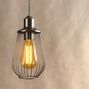 Lampe artisanale en fer forgé, grande taille, design moderne, luminaire suspendu pour salon et salle à manger, éclairage domestique - Product Image 6