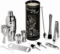 Ensemble d'outils de bar de luxe écologiques de haute qualité, 5 pièces, finition polie, acier inoxydable 304, boîte cadeau premium, bar à domicile