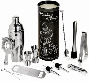 High Quality Luxury Eco-Friendly 5-Piece <b>Bar</b> <b>Tool</b> Set with Polish Finished Stainless Steel for Home <b>Bar</b> and Restaurant Use - Product Image 2