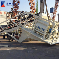 Centrale à béton mobile sur remorque avec mouvement flexible pour chantier et entreprise de location