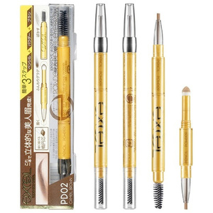 Excel Powder and Pencil Eyebrow EX PD02 Camel Brown 3 en 1 Maquillaje Japonés para Cejas - Product Image 4