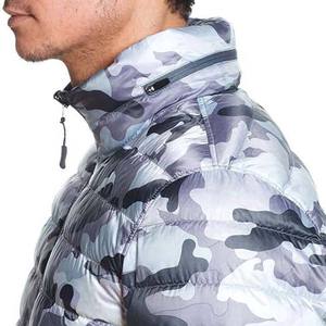 Veste d'hiver pour homme style OEM personnalisé, collection 2026, en toile de polyester écologique respirante et imperméable, col montant, taille XS - Product Image 4