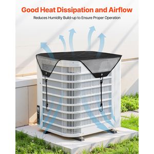 Copertura Universale 32x32 Pollici per Unità di Condizionamento, Protezione Superiore in Rete con Griglia a T e Coperture per Bocchette di Ventilazione - Product Image 4
