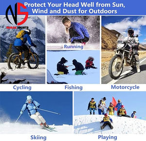 Masque facial en soie glacée imprimé de qualité supérieure, respirant, type cagoule, pour sports de plein air - Cyclisme, chasse, moto, masque sportif à motif - Product Image 5