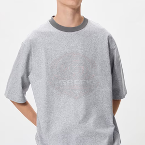 เสื้อยืดโอเวอร์ไซส์ผู้ชายสั่งทำพิเศษ ผ้าฝ้ายหนานุ่ม ระบายอากาศได้ดี แห้งเร็ว พิมพ์ลายดิจิทัล สไตล์สตรีทแฟชั่น แบรนด์ส่วนตัว - Product Image 5