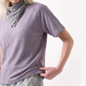 Custom Wholesale <b>Mens</b> <b>Thermal</b> Waffle Knit T Shirts Raglan Short Sleeves Crewneck Textured Casual Purple <b>Tops</b> Summer Outfits Fits - Product Image 5