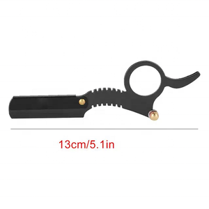 Customised High Quality Professional Packaging Black Stainless Steel Safety <b>Razor</b> Wood Single-Edge Blades Wet Shaver Body Face - Product Image 3