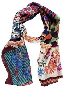 Summer Cotton <b>Square</b> <b>Scarf</b> Custom Label Logo Women Stylish Designer Handmade Ethnic Quick Dry Four Seasons Digital Print <b>Scarf</b> - Product Image 5