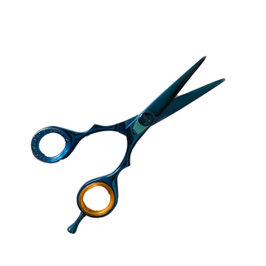Ciseaux de coiffure professionnels faits à la main, marque privée, en acier inoxydable, manches en céramique, pliables, long manche, haute qualité - Product Image 3