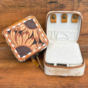 Caja de almacenamiento de joyería de cuero de vaca al por mayor joyería personalizada collar pendiente embalaje anillo de boda caja embalaje de joyería - Product Image 2