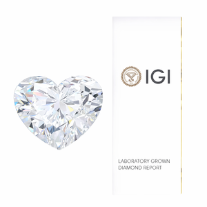 Diamantes Sintéticos Cultivados en Laboratorio DEF Color VS1-VS1, Corte Corazón, Certificados IGI, 1ct HPHT, para Joyería - Product Image 1