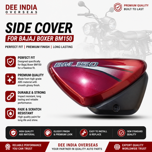 Side <b>Cover</b> for Bajaj Boxer BM150 | <b>Motorcycle</b> Body Side Panel <b>Cover</b> - Product Image 3