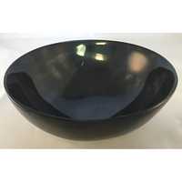 Bol en corne de vache poli fait main, design classique, écologique, compatible lave-vaisselle, léger, plat de service pour salade et aliments, idéal pour les fêtes