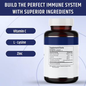 Cápsulas de Vitamina C OEM ODM 1000mg con Zinc y L-lisina HCl, Apoyo al Sistema Inmunológico, Suplementos Veganos, Píldoras de Vitamina C - Product Image 5