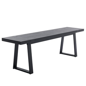 Reclaimed Sheesham Wood <b>Bench</b> with Metal <b>Legs</b> | Handcrafted Moradabad - Product Image 2