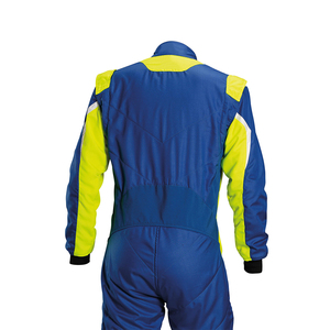 Combinaisons de karting pour adultes, sur mesure, bleu-vert, avec fermeture éclair sur le devant, manches longues, col montant, pour l'académie de karting - Product Image 5