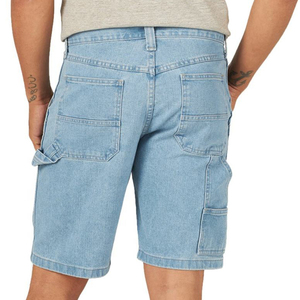 Pantalones cortos de mezclilla de moda para hombre, estilo urbano, personalizados, casuales, tejidos, de cintura alta, con cordón, rectos y transpirables. - Product Image 3