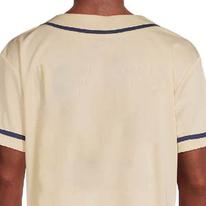 Maillot de baseball personnalisé en polyester de haute qualité pour hommes, style vintage, broderie en maille, sublimation, anti-bactérien, vente en gros - Product Image 4