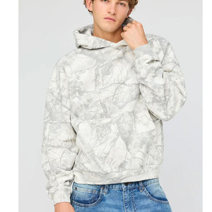 High Quality Regular Fit Customisable Men's Winter Breathable Hoodie No <b>String</b> Custom Print Heavyweight Cotton Fleece Sweatshirt - Product Image 2