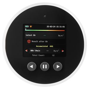 Rilevatore di Radon per Uso Domestico, Misuratore di Qualità dell'Aria da 3.3Bq/m3 a 37kBq/m3, Rilevatore di Radiazioni a Batteria - Product Image 2