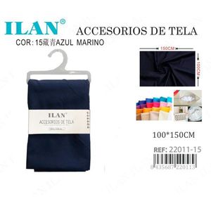 Tessuto Liscio ILAN 100x150 Cm Blu Navy Accessori per Tessuti - Product Image 3