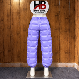 <b>Men</b> Puffer <b>Trouser</b> Design Full Length Quilted <b>Winter</b> Casual Pants Windproof Casual <b>Winter</b> Casual Puffer Pants Summer - Product Image 2