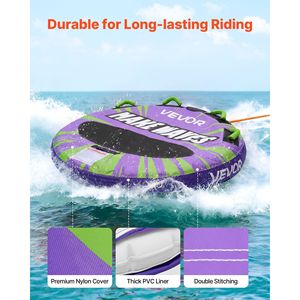 Tubi Gonfiabili Trainabili per 2 Persone, Capacità 340 libbre, per Sport Acquatici e Nautica - Product Image 3