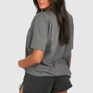 Fournisseur de t-shirts pour femmes à coupe ample, t-shirts surdimensionnés de haute qualité, tissu en coton doux, parfait pour les marques de mode et les commandes en gros - Product Image 2