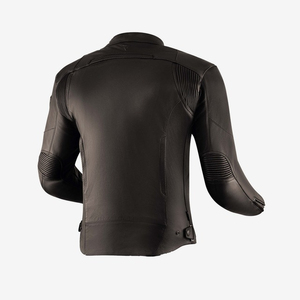 Blouson de moto unisexe en cuir noir, manches longues, respirant, coupe-vent, pour la course automnale, protection CE niveau 2, 400g - Product Image 4