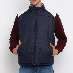 Winter Coat <b>Men</b> Puffer <b>Jacket</b> Custom Vest Collar Down Oversized Vest Sleeveless Zipper <b>Men's</b> <b>Jackets</b> - Product Image 5