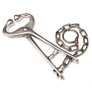 Pince à nez en acier inoxydable de 7,5 pouces, 13,5 cm, robuste, pour le maintien des bovins, des vaches et des animaux de ferme de grande taille - Product Image 1