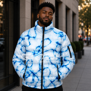 Cosh International OEM Custom Unisex Puffer Jacket Sublimation Printed Lightweight Winter <b>Coat</b> with Logo - Product Image 4