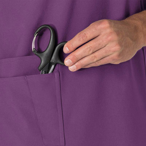 Men's Medical Scrub Suit Stretchy Knitted Fabric Hospital <b>Doctor</b> Nursing Surgical Uniform <b>Sets</b> Custom Logo OEM Supplier - Product Image 5