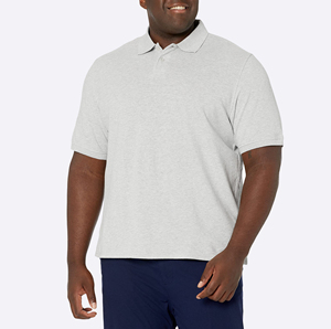 Camisa para Hombre Talla Grande, Mezcla de Poliéster/Algodón, Secado Rápido, Transpirable, Informal, Tela Piqué, Estilo Gulf, Precio Económico - Product Image 1