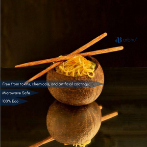 Tazón de Coco de 250 ml, Interior Antirreflectante, Accesorio Ecológico para Servir, Recipiente de Madera Artesanal, Apto para Alimentos - Product Image 2