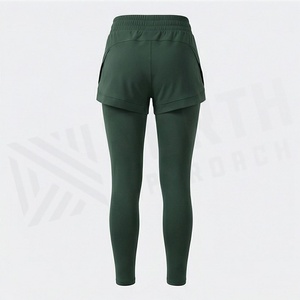 Wholesale Quick Dry Lightweight Yoga Pants Set Fitness <b>Butt</b> <b>Lifting</b> <b>Leggings</b> Two In One Activewear Sports Gym Tights - Product Image 2