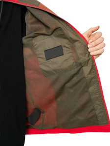 Color Block Zipper Hooded Men Windbreaker Jacket Breathable <b>Mesh</b> Lining Casual Outdoor Nylon Windbreaker Jacket - Product Image 5