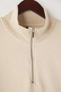 เสื้อสเวตเชิ้ตแบบซิปครึ่งตัวสำหรับผู้ชาย คอสูง ผ้าฟลีซหนานุ่ม สวมใส่สบาย เหมาะสำหรับฤดูหนาว สไตล์สตรีทแวร์  รับผลิตแบบ OEM - Product Image 2