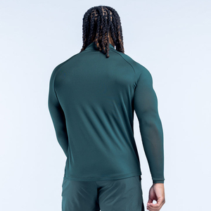 เสื้อวิ่งผู้ชายขายดี แห้งเร็ว 100% โพลีเอสเตอร์ เสื้อยิมผู้ชาย ยอดนิยม เสื้อออกกำลังกายรัดรูป - Product Image 4