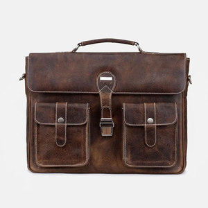 Sacs pour ordinateur portable en cuir PU imperméables, multi-poches, tendance, en vente - Product Image 1