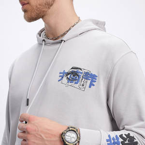 Sudadera con Capucha Deportiva Extra Grande para Hombre, Otoño, 100% Algodón Ecológico, 400 g/m², con Logotipo Personalizado - Product Image 6