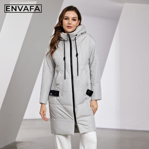 OEM ODM Women <b>Long</b> Hooded Thin <b>Coat</b> with Zipper <b>Lightweight</b> Windproof Casual Solid Spring Fashion Outerwear Jacket Wholesale - Product Image 1
