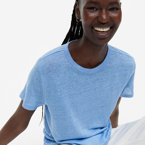 T-shirts pour femmes en coton/polyester, t-shirts pour femmes grandes tailles, t-shirts pour femmes en gros - Product Image 4