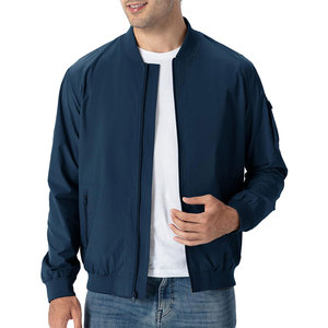 Veste bomber streetwear pour homme sur mesure, fermeture éclair intégrale, veste légère tendance, fournisseur en gros OEM ODM - Product Image 2