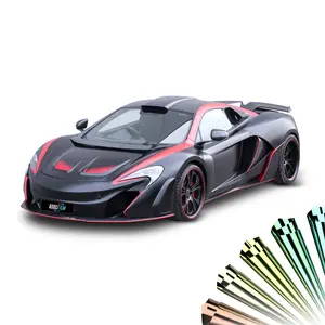 Wholesale 3D 5D 7D Carbon Fiber Car Body Wrap PVC Wrap Vinyl Film Vehicle Color Changing Film Featuring Air Release Technology