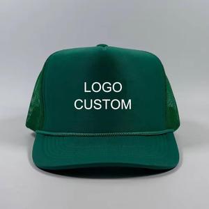 Casquette Trucker en Mousse à 5 Panneaux de Haute Qualité avec Logo Personnalisé Brodé et Image en Maille, Tissu Courant pour l'Extérieur, Vente en Gros - Product Image 1